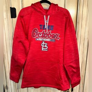 Red St Louis Cardinals Hoodie Men's sz L